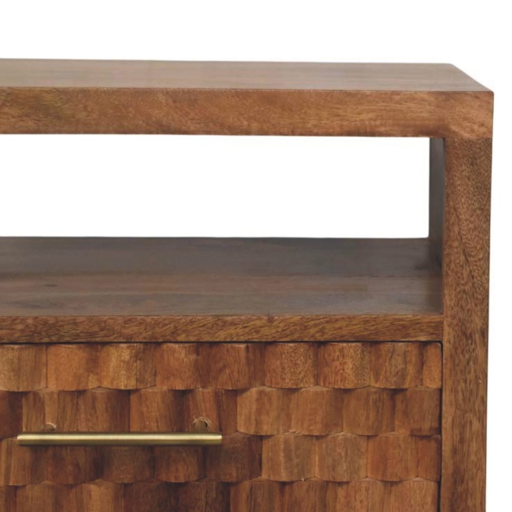 Arno Bedside in Golden Teak - Image 4