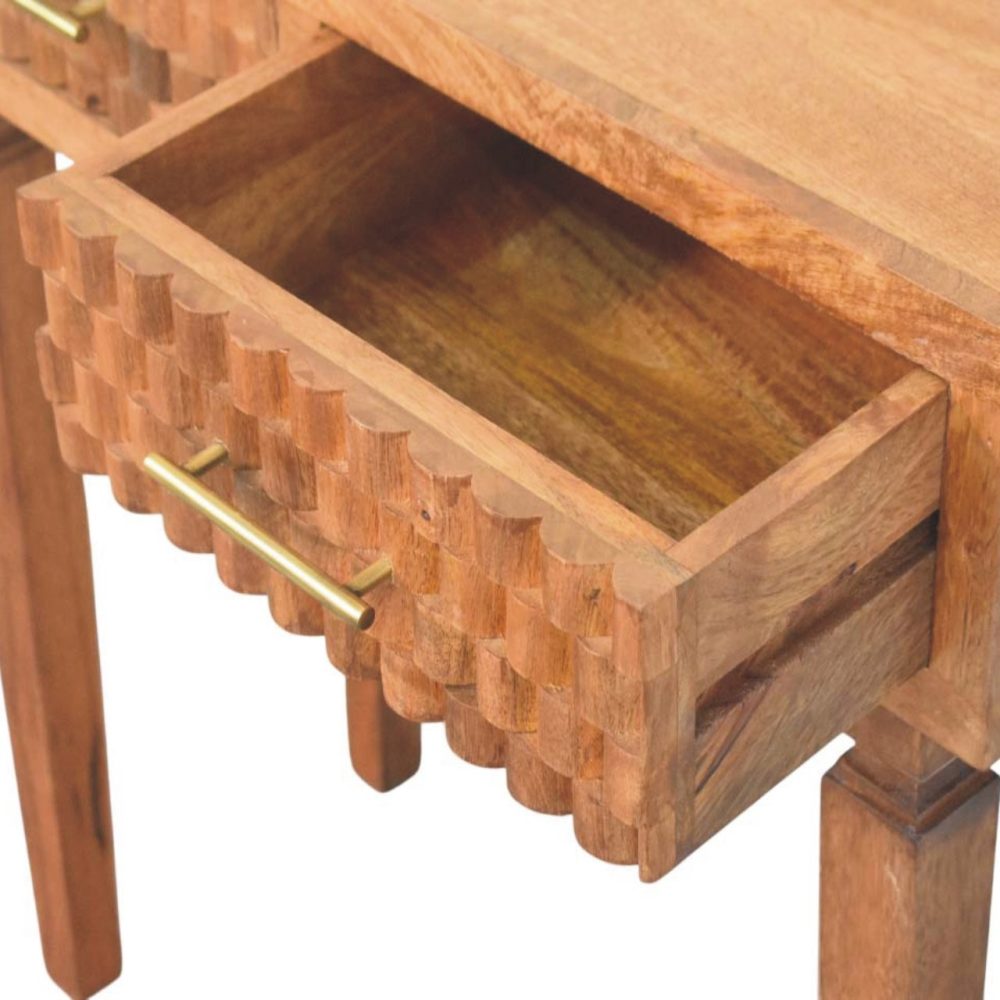 Arno Console Table in Golden Teak - Image 6