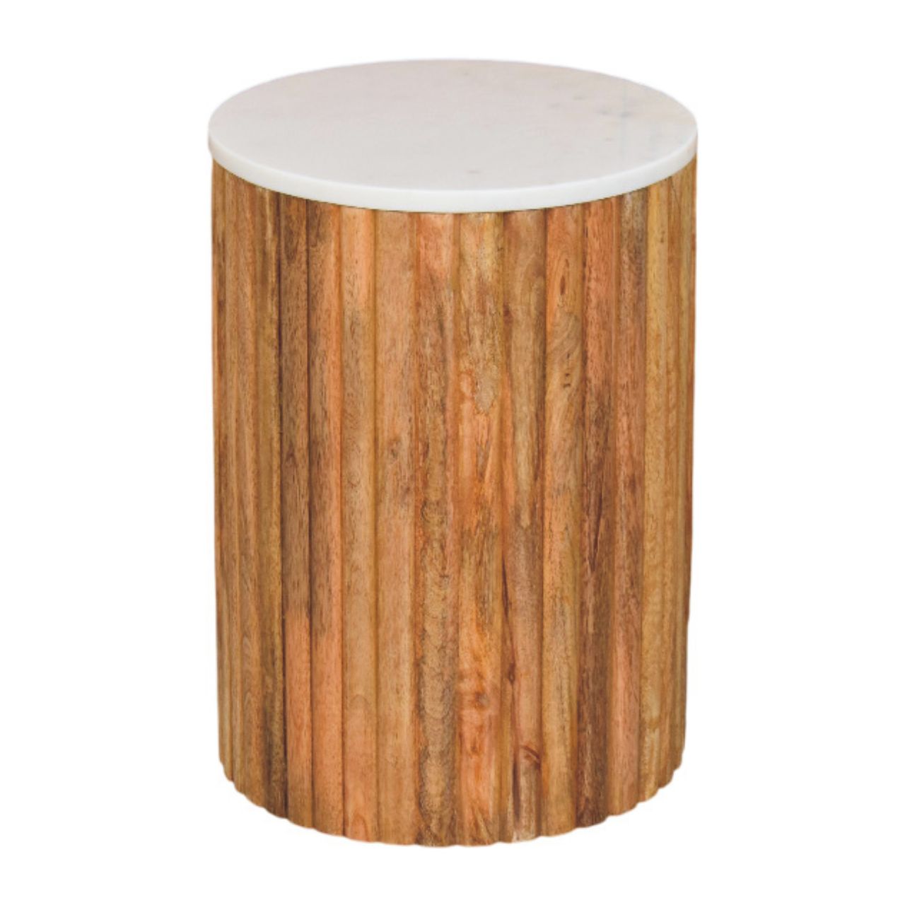 Fluted Marble Side Table - Image 8