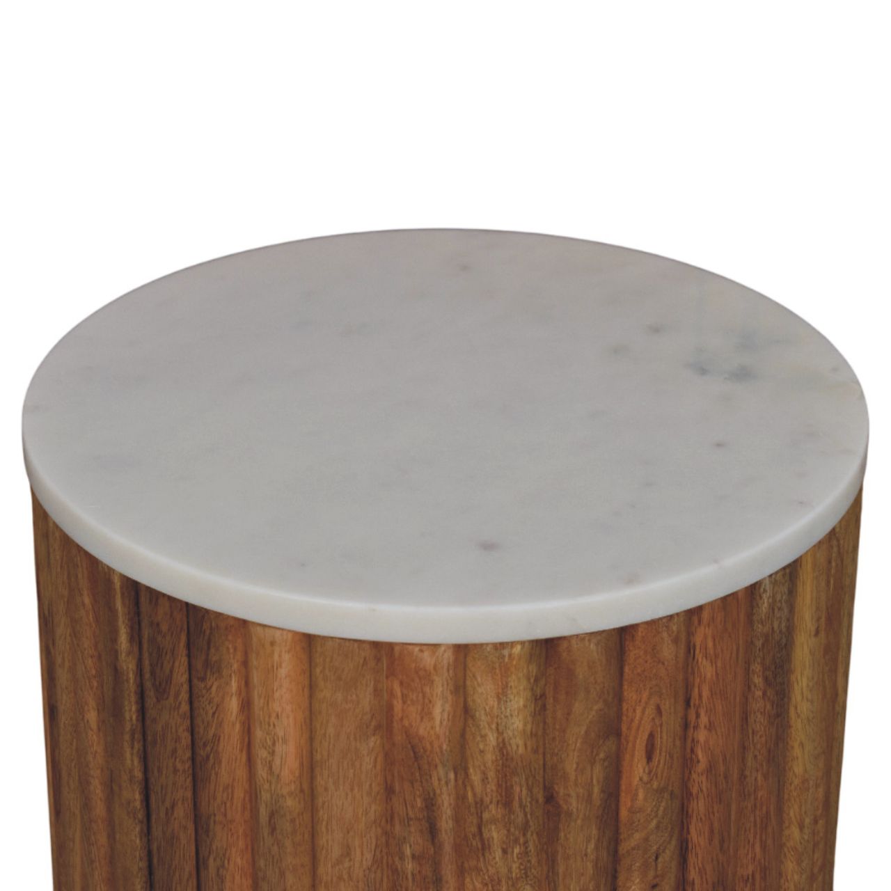 Fluted Marble Side Table - Image 4