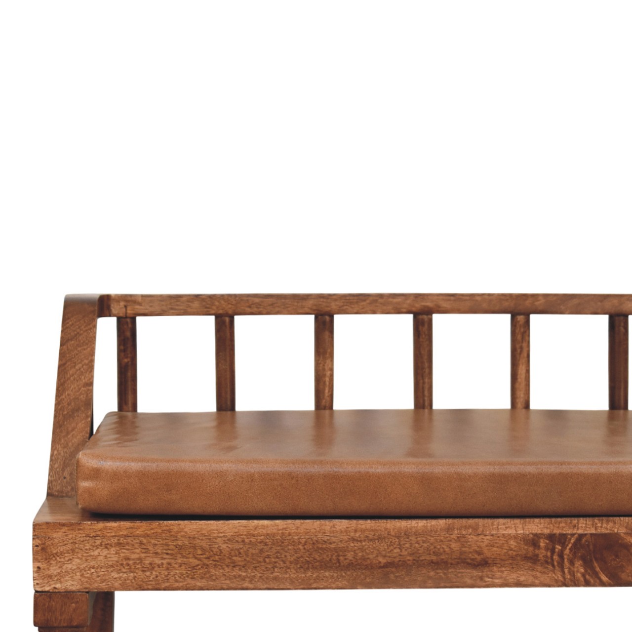 Bordeaux Leather Bench - Image 4