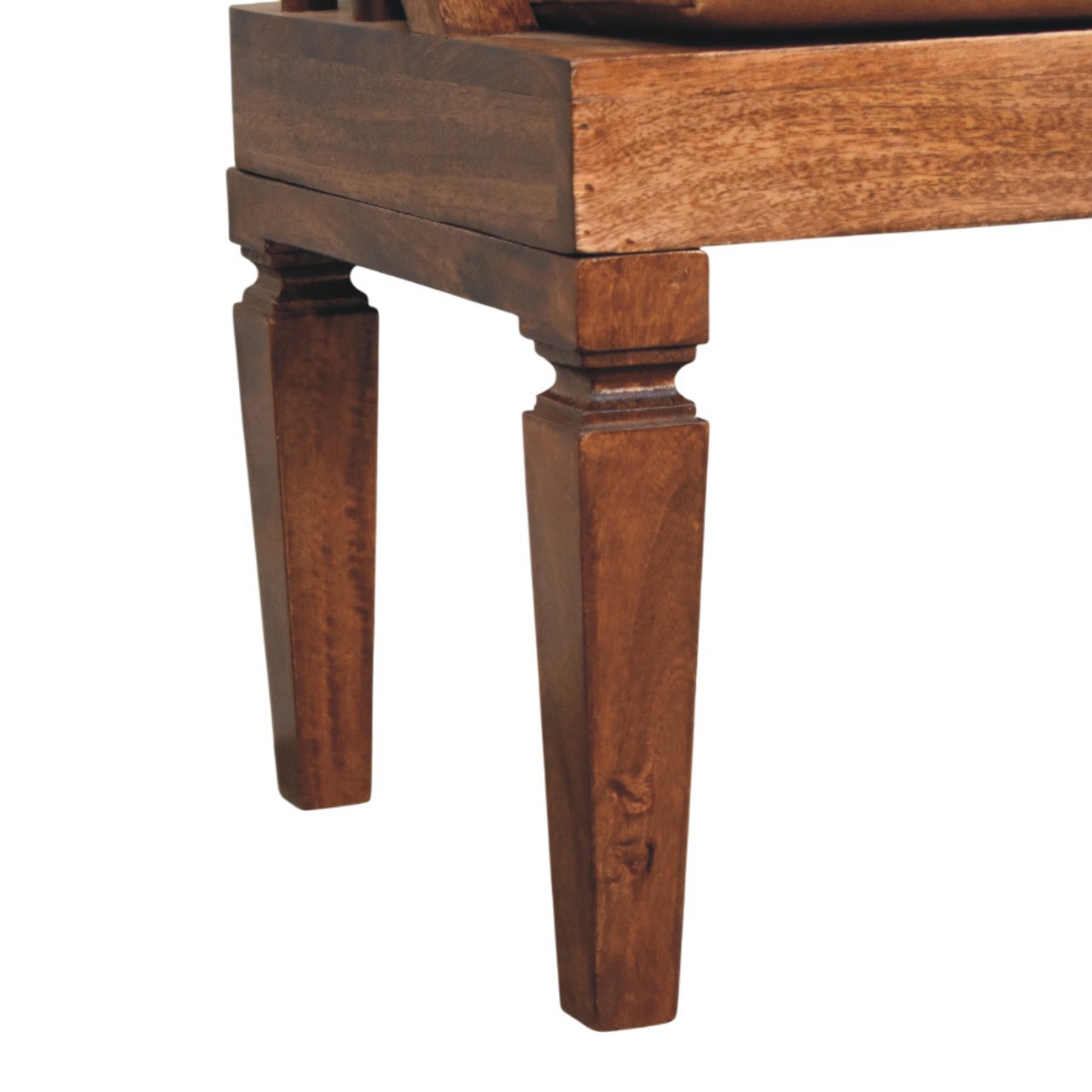 Bordeaux Leather Bench - Image 6