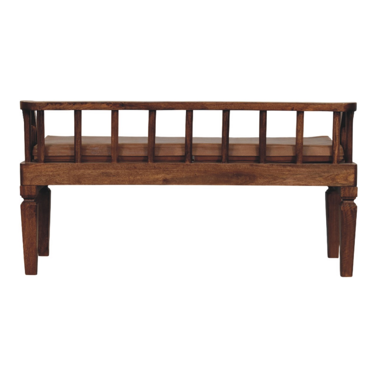Bordeaux Leather Bench - Image 9