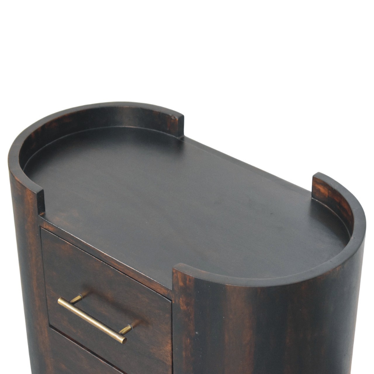 Velvet Mocha Curve Bedside - Image 5