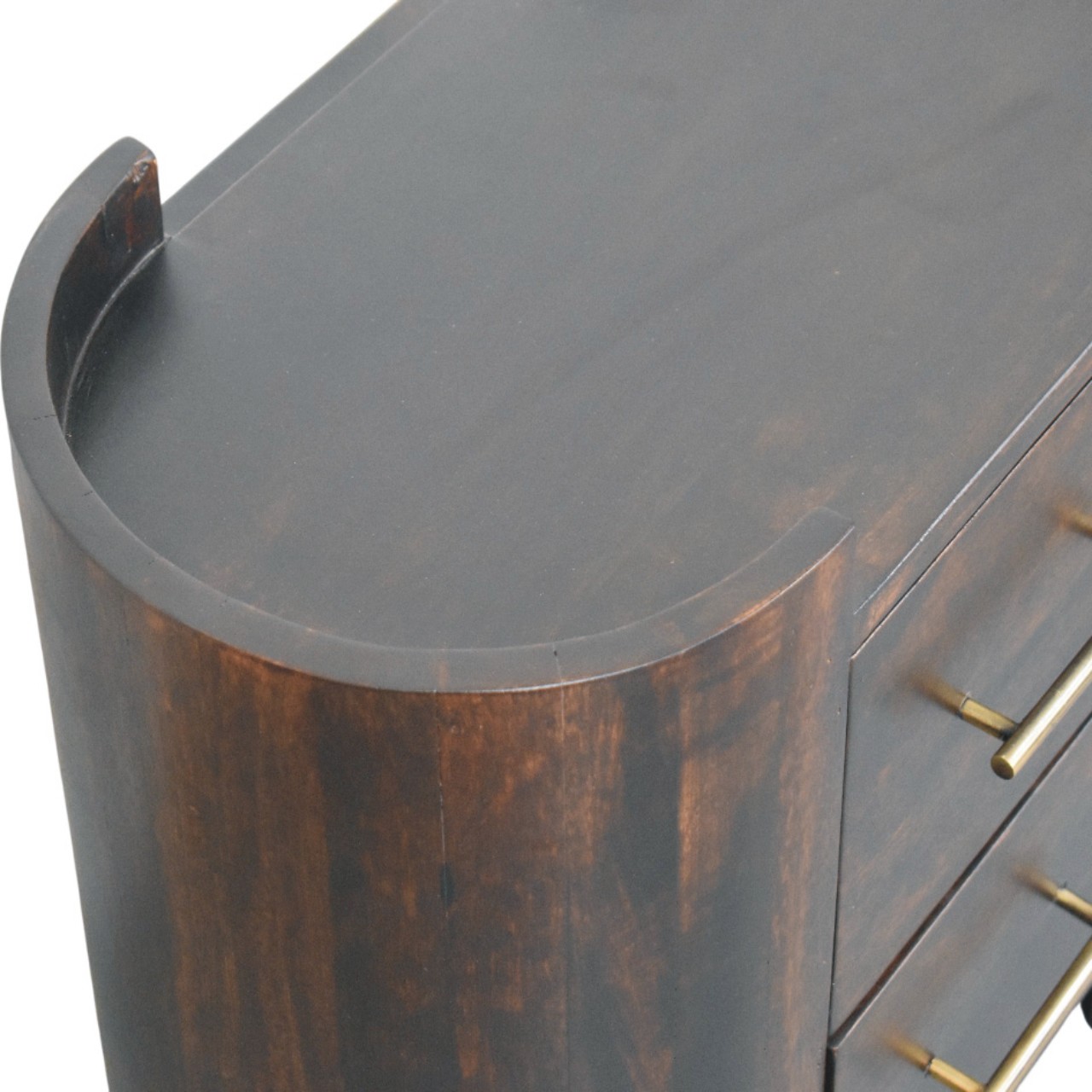 Velvet Mocha Curve Bedside - Image 6