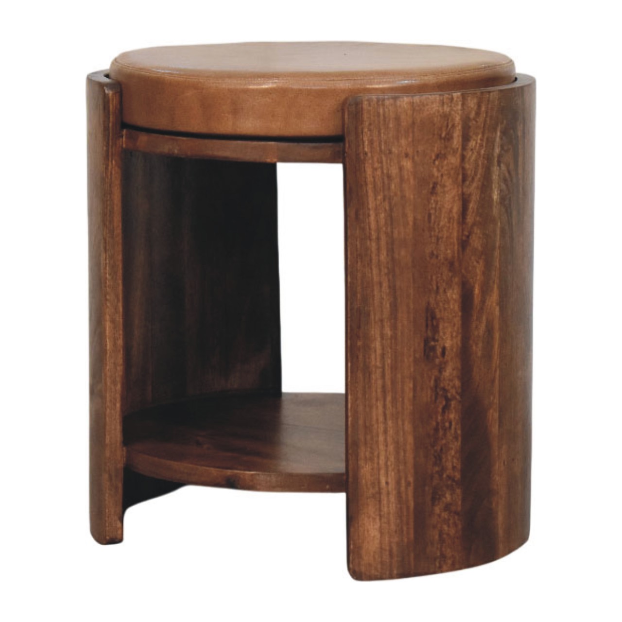 Savoy Leather Stool - Image 2