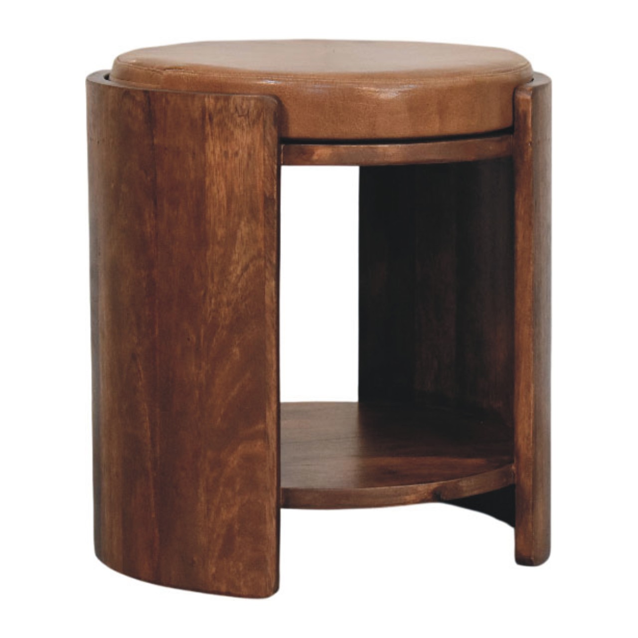 Savoy Leather Stool - Image 3