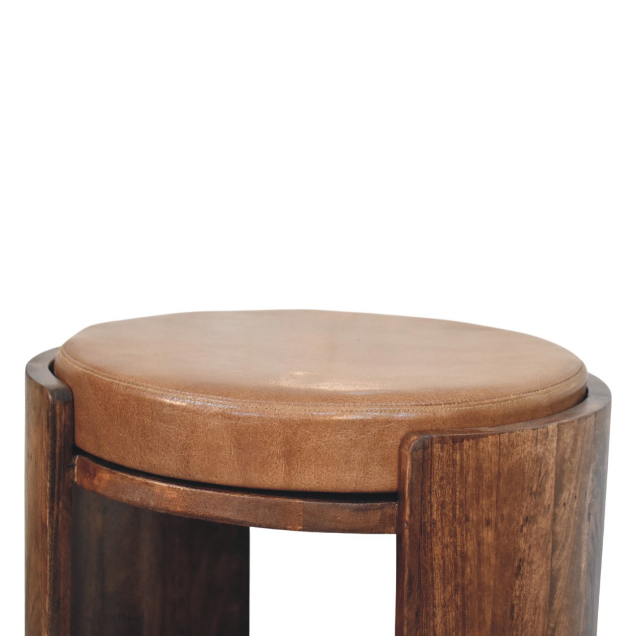 Savoy Leather Stool - Image 4