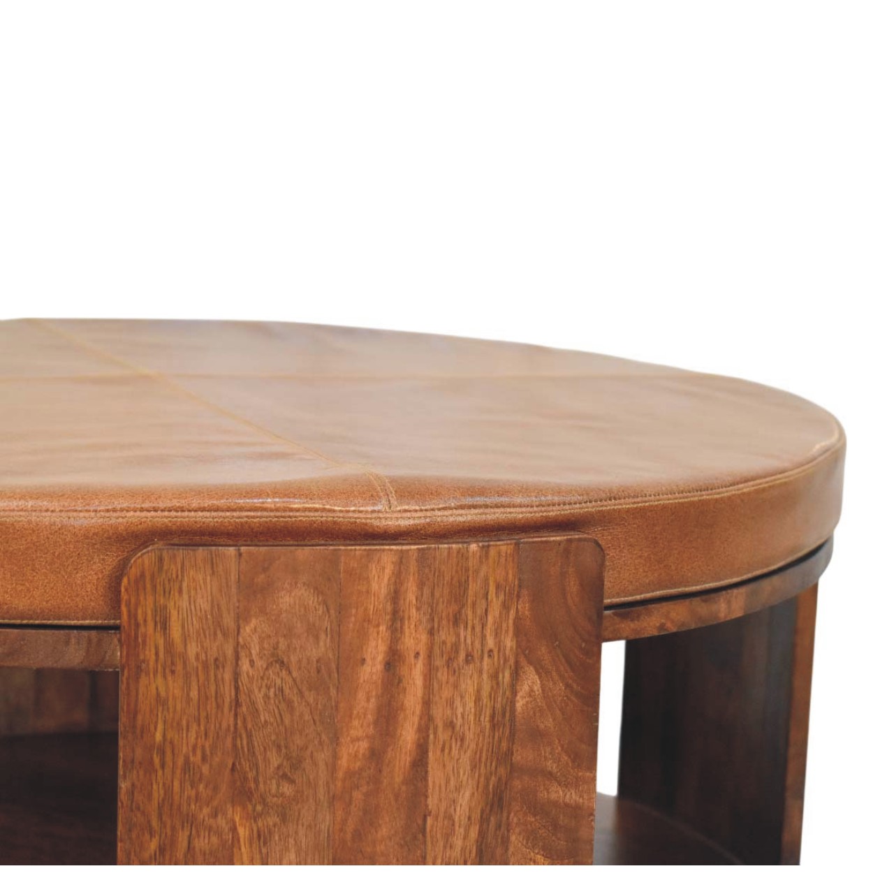 Savoy Leather Coffee Table - Image 4