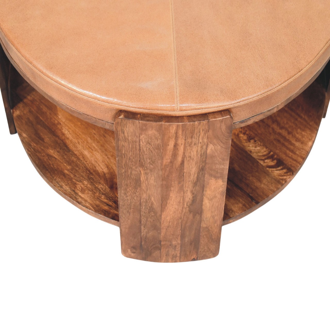 Savoy Leather Coffee Table - Image 5