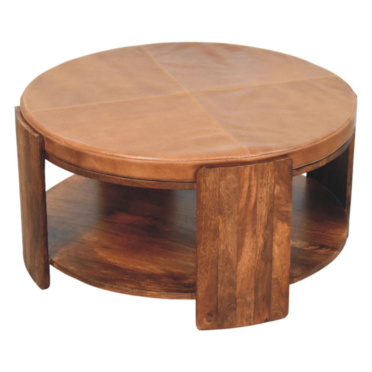 Savoy Leather Coffee Table - Image 6